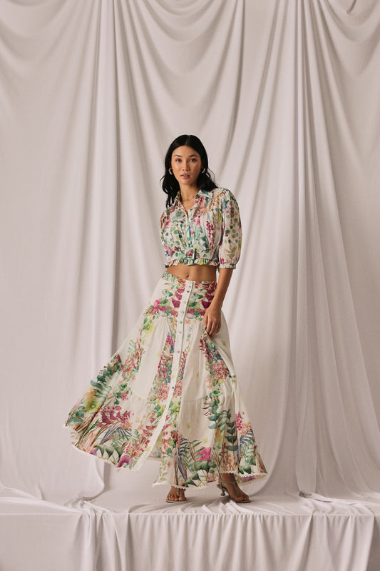 Roselle long skirt