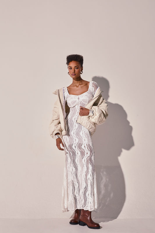 Coralline long dress