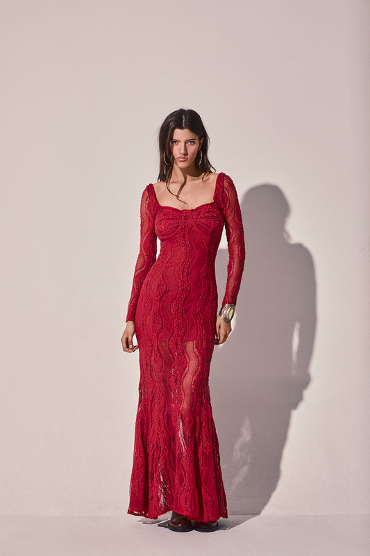 Vestido largo Coralline