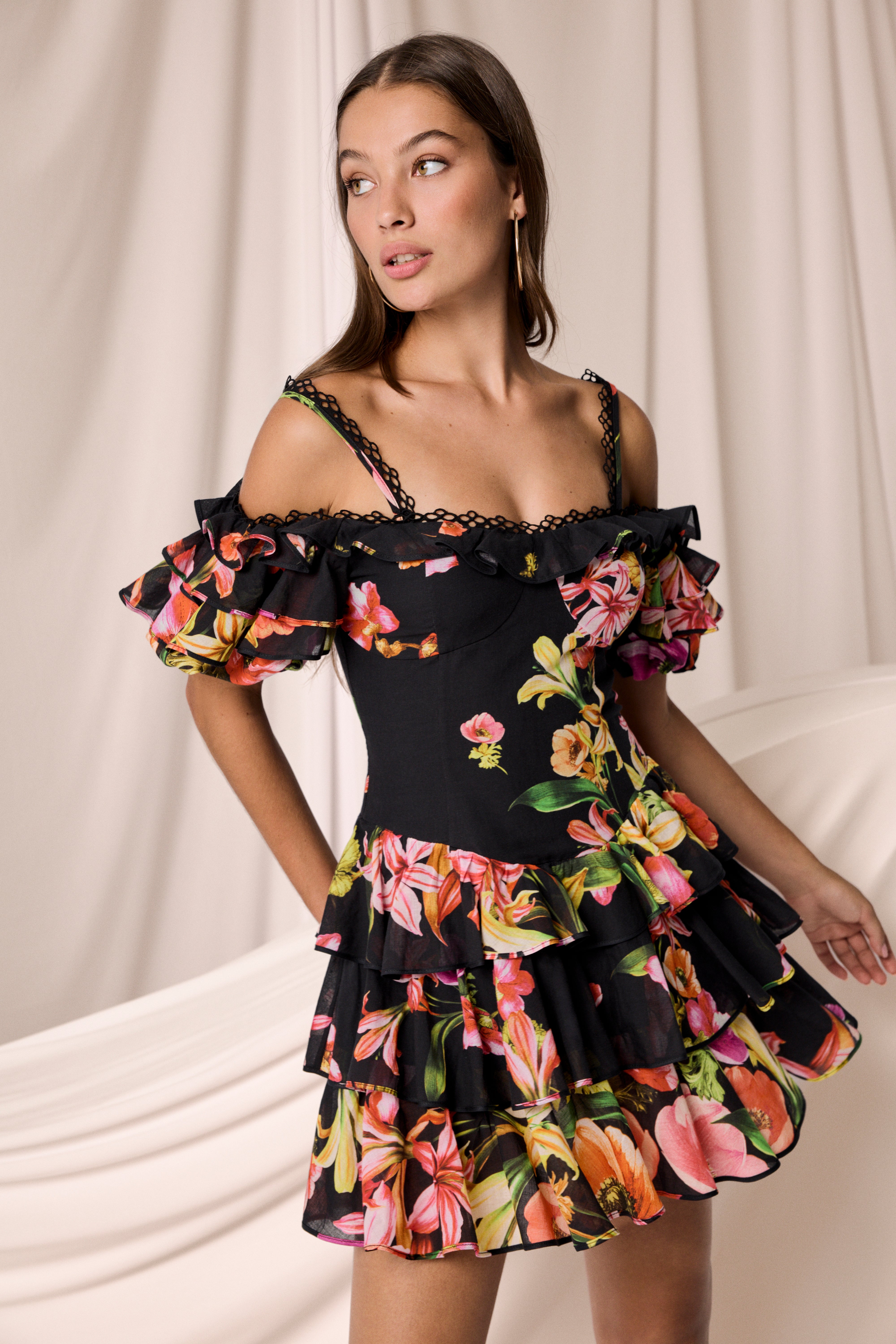 charo ruiz dress Esmare Short Lotus boutiques Capture playful sophistication in Charo Ruiz Short Dressesairy lace designs perfect for effortless style at brunches Ceile short dress