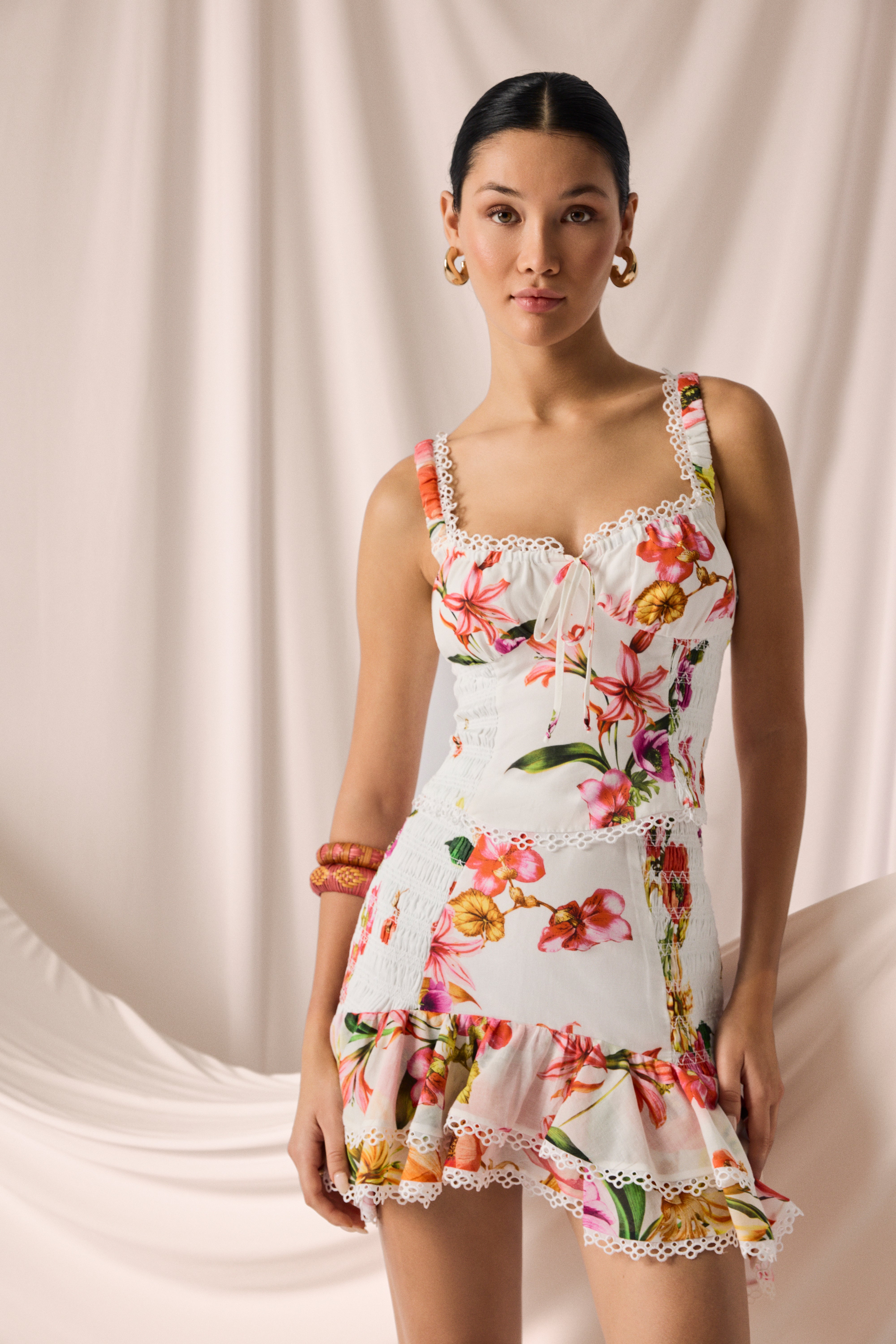short cami dresses Aboser Womens Tie Up Mini Dress Summer Linen Cami Dresses Flowy Bow Front Sundress Summer Trendy Spaghetti Strap Beach Dresses Solid Color Sleeveless