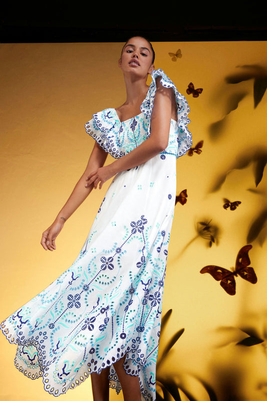 Sheen long dress