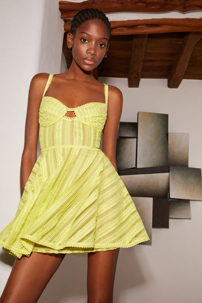 charvi mini dress lemon Limmey short dress