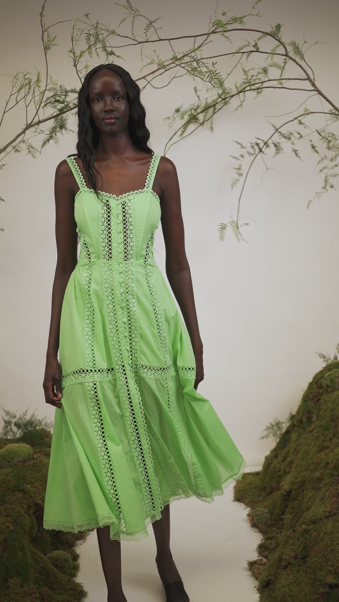 【美品】Audire 完売品 Charlotte flare dress Dafelle long dress