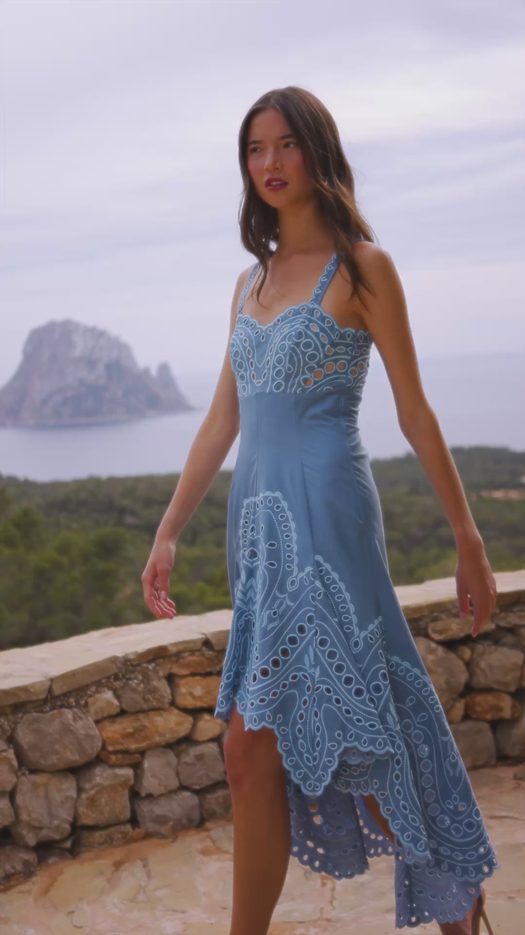 caspian blue dress Winona Fit And Flare Dress